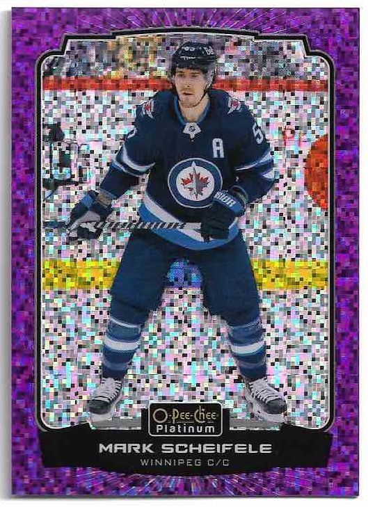 Violet Pixels MARK SCHEIFELE 22-23 UD O-Pee-Chee OPC Platinum /299