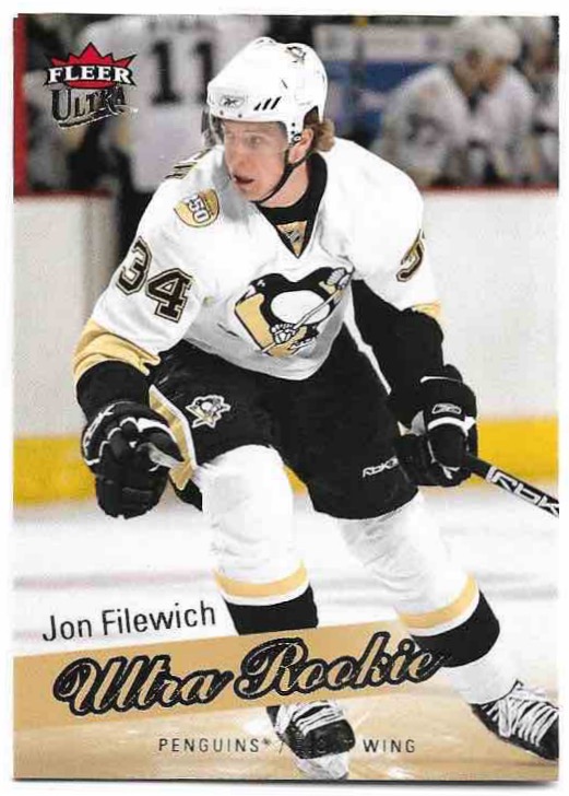 Rookie Ultra JON FILEWICH 08-09 Fleer Ultra