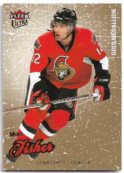 Gold Medallion MIKE FISHER 08-09 Fleer Ultra