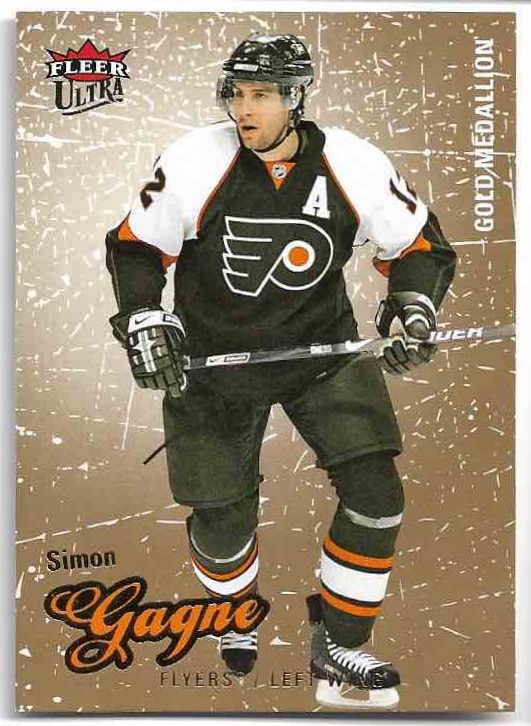 Gold Medallion SIMON GAGNE 08-09 Fleer Ultra