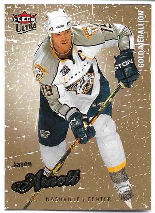 Gold Medallion JASON ARNOTT 08-09 Fleer Ultra