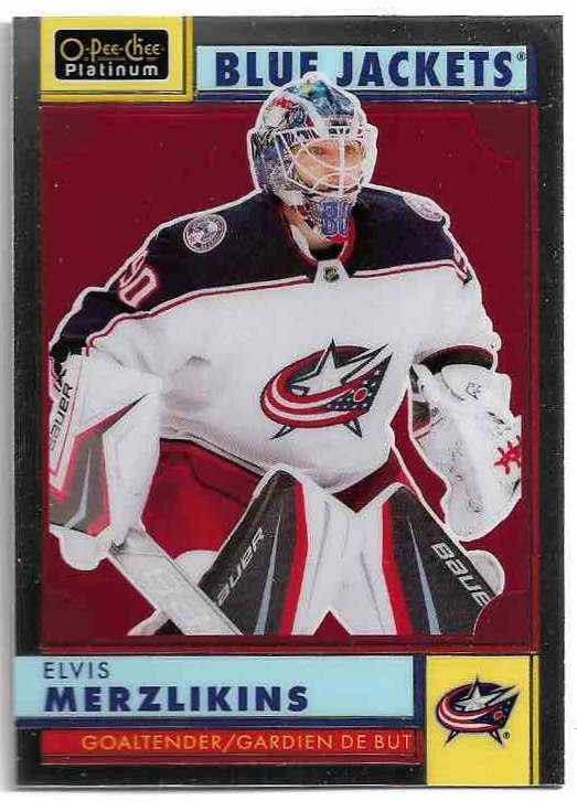 Retro ELVIS MERZLIKINS 22-23 UD O-Pee-Chee OPC Platinum