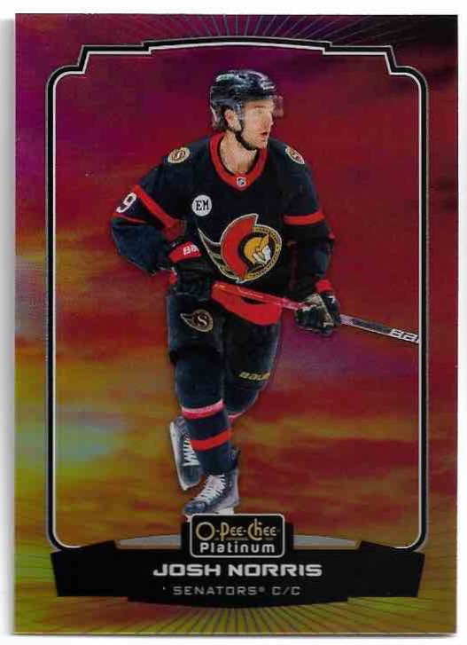 Sunset JOSH NORRIS 22-23 UD O-Pee-Chee OPC Platinum