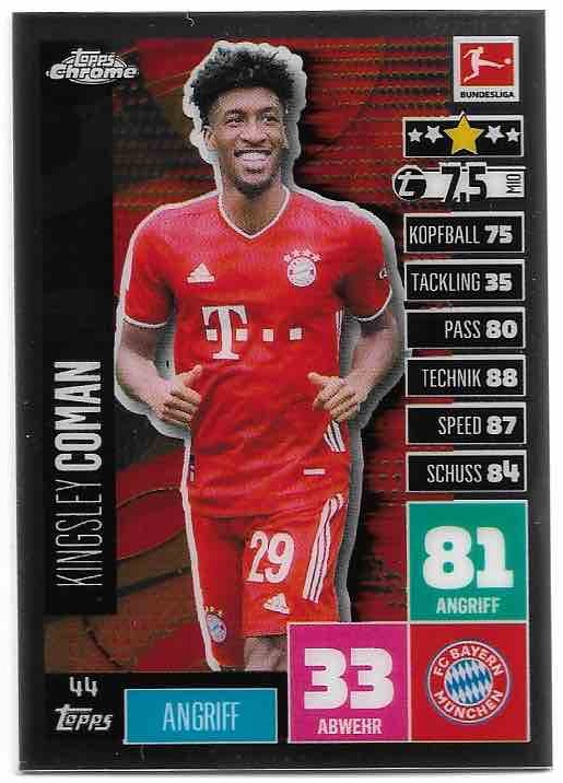 KINGSLEY COMAN 20-21 Topps Chrome Match Attax Bundesliga