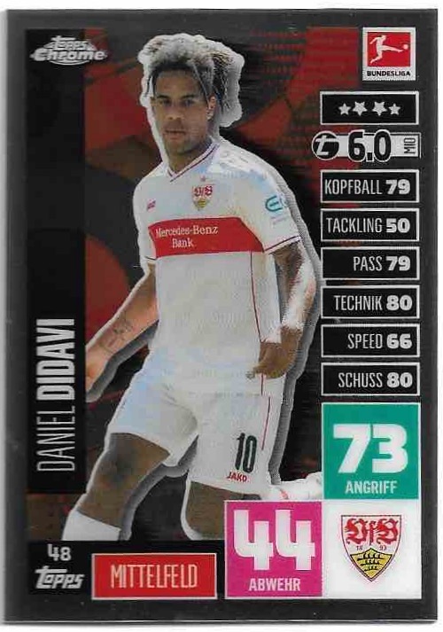 DANIEL DIDAVI 20-21 Topps Chrome Match Attax Bundesliga