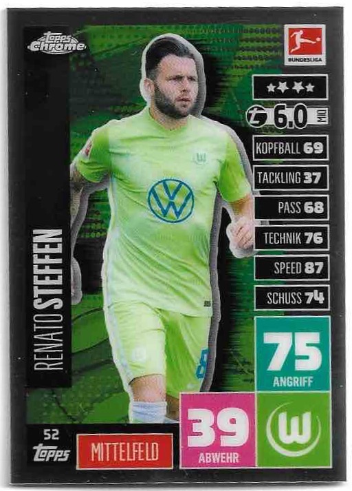 RENATO STEFFEN 20-21 Topps Chrome Match Attax Bundesliga