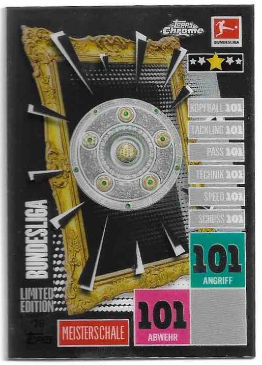 Limited Edition BUNDESLIGA 20-21 Topps Chrome Match Attax Bundesliga
