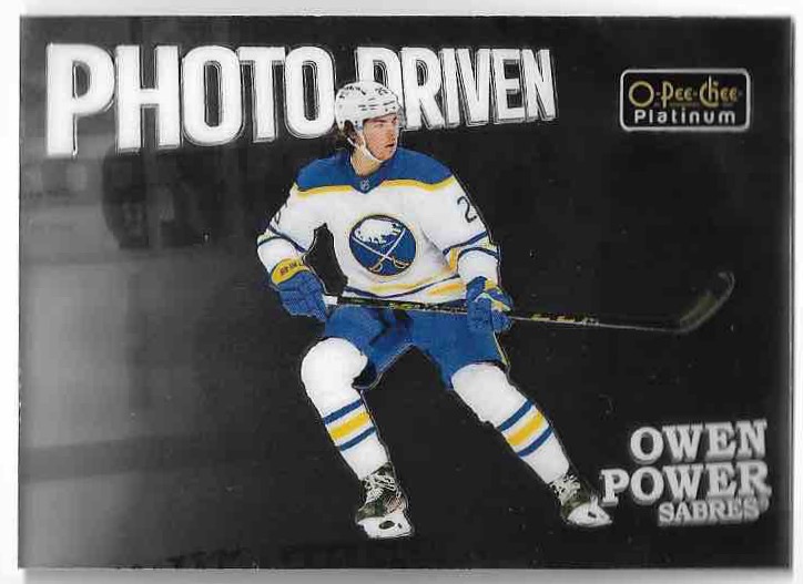 Rookie Photo Driven OWEN POWER 22-23 UD O-Pee-Chee OPC Platinum