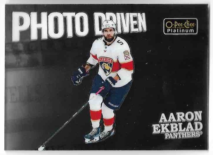 Photo Driven AARON EKBLAD 22-23 UD O-Pee-Chee OPC Platinum