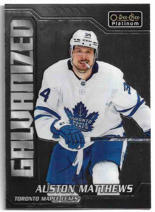 Galvanized AUSTON MATTHEWS 22-23 UD O-Pee-Chee OPC Platinum