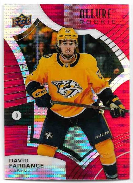 Rookie Red Rainbow DAVID FARRANCE 21-22 UD Allure
