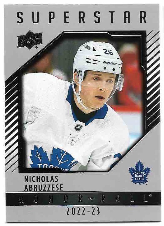 Rookie Honor Roll NICHOLAS ABRUZZESE 22-23 UD Series 2
