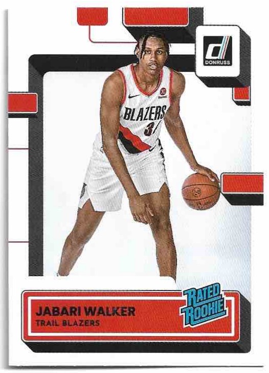 Rated Rookie JABARI WALKER 22-23 Panini Donruss Basketball