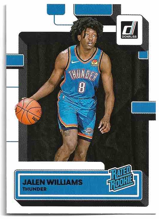Rated Rookie JALEN WILLIAMS 22-23 Panini Donruss Basketball