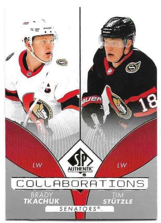 Collaborations BRADY TKACHUK/TIM STUTZLE 22-23 UD SP Authentic