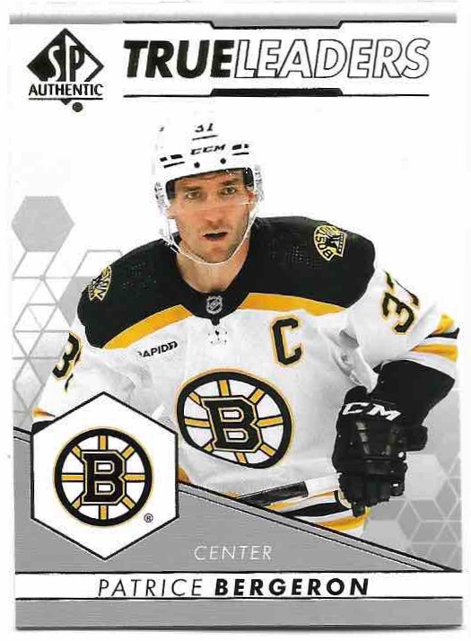 True Leaders PATRICE BERGERON 22-23 UD SP Authentic