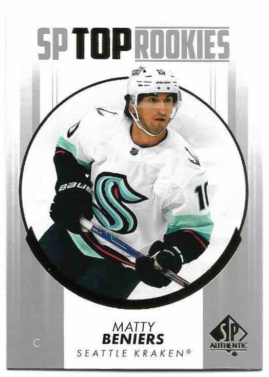SP Top Rookies MATTY BENIERS 22-23 UD SP Authentic