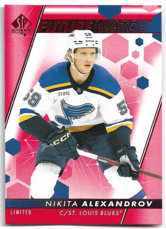 Rookie Limited Red Future Watch NIKITA ALEXANDROV 22-23 UD SP Authentic