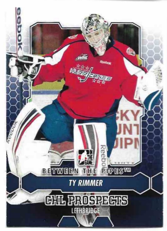 TY RIMMER 12-13 In the Game Between the Pipes