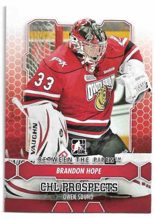 BRANDON HOPE 12-13 In the Game Between the Pipes