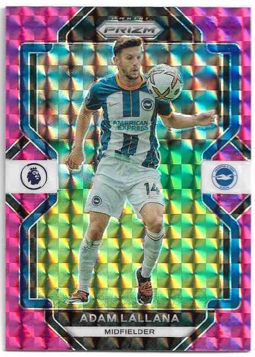 Pink Mosaic Prizm ADAM LALLANA 22-23 Panini Prizm Soccer
