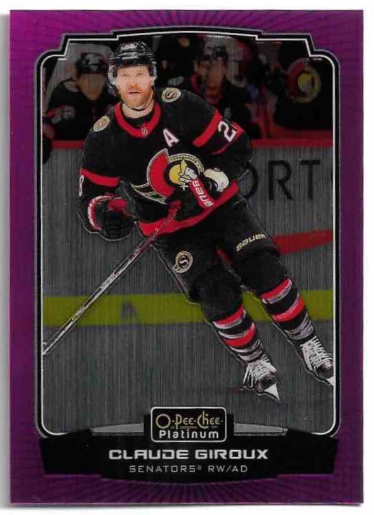 Matte Pink CLAUDE GIROUX 22-23 UD O-Pee-Chee OPC Platinum