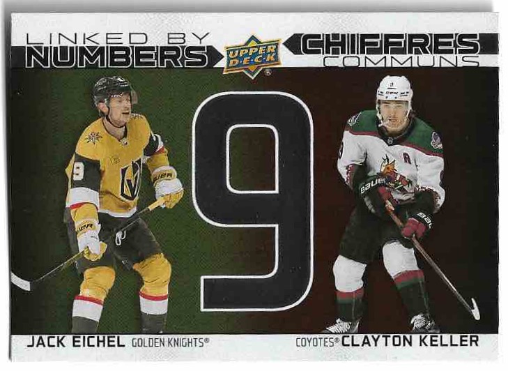 Linked By Numbers JACK EICHEL/CLAYTON KELLER 23-24 UD Tim Hortons Greatest Duos