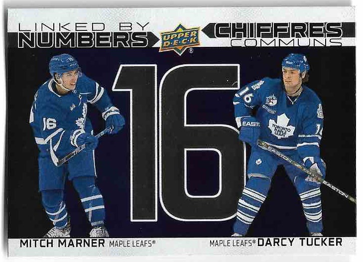 Linked By Numbers MITCH MARNER/DARCY TUCKER 23-24 UD Tim Hortons Greatest Duos
