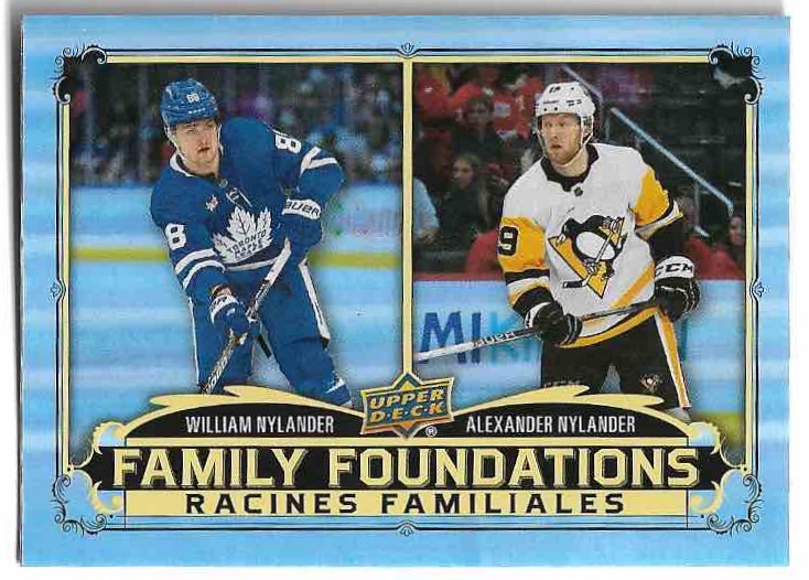 Family Foundations WILLIAM NYLANDER/ALEXANDER NYLANDER 23-24 UD Tim Hortons Greatest Duos