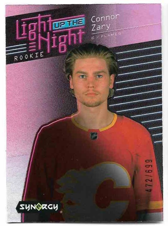 Rookie Pink Light up the Night CONNOR ZARY 23-24 UD Synergy /699