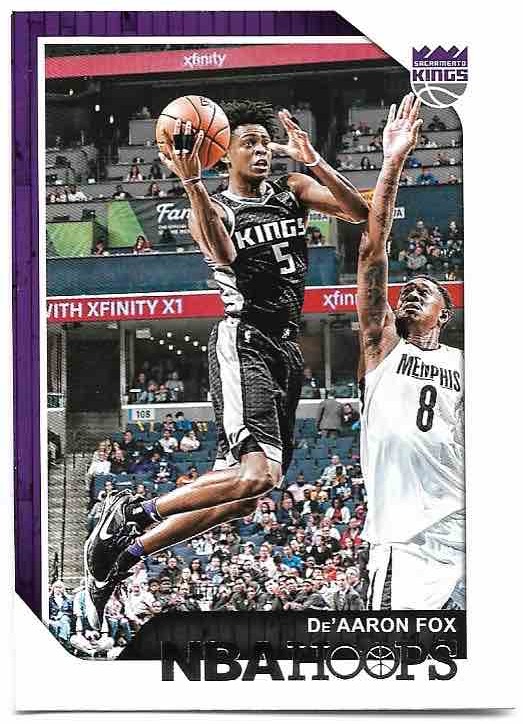 DE'AARON FOX 18-19 Panini Hoops Basketball (menší rýha na kartě)