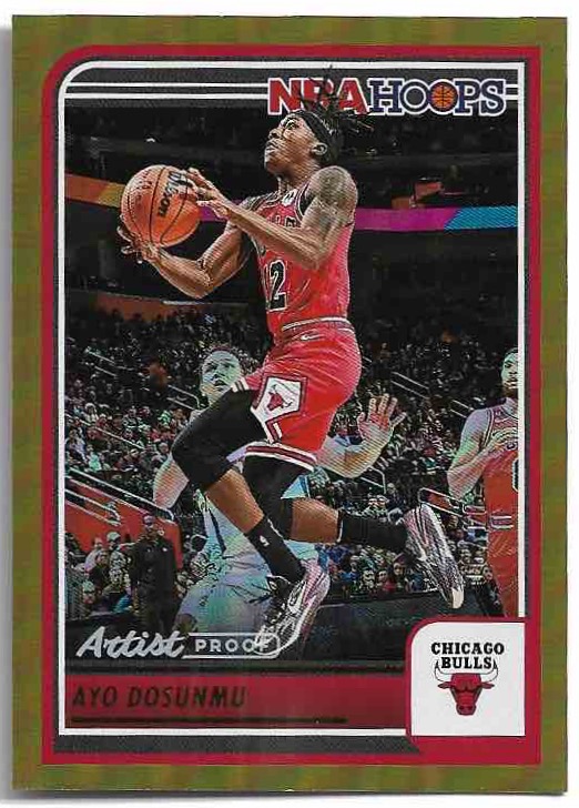 Gold Artist Proof AYO DOSUNMU 23-24 Panini Hoops Basketball /10