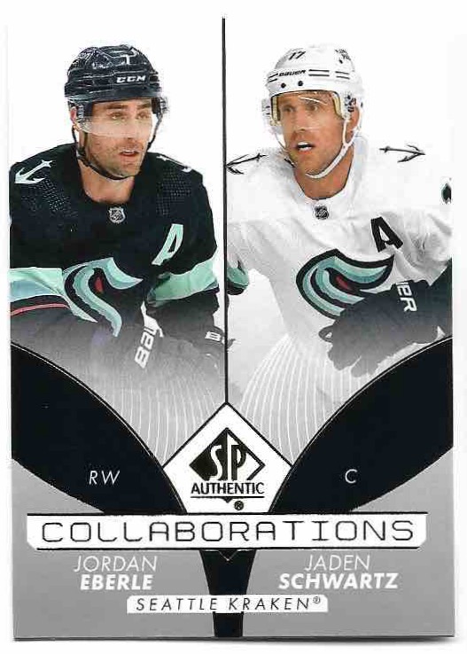Collaborations JORDAN EBERLE/JADEN SCHWARTZ 22-23 UD SP Authentic
