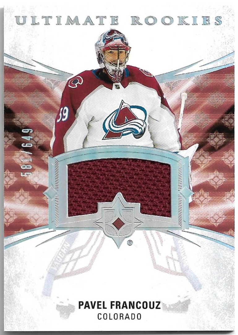 Jersey Ultimate Rookies PAVEL FRANCOUZ 20-21 UD Ultimate Collection /649