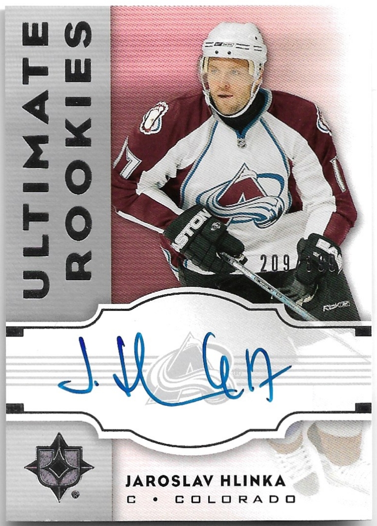Auto Rookie Ultimate Rookies JAROSLAV HLINKA 07-08 UD Ultimate Collection /399