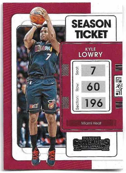 KYLE LOWRY 21-22 Panini Contenders Basketball
