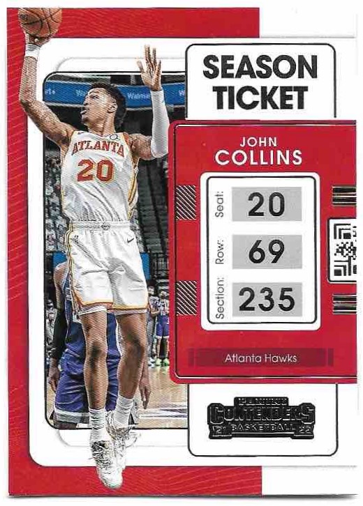JOHN COLLINS 21-22 Panini Contenders Basketball