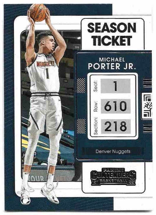 MICHAEL PORTER JR. 21-22 Panini Contenders Basketball