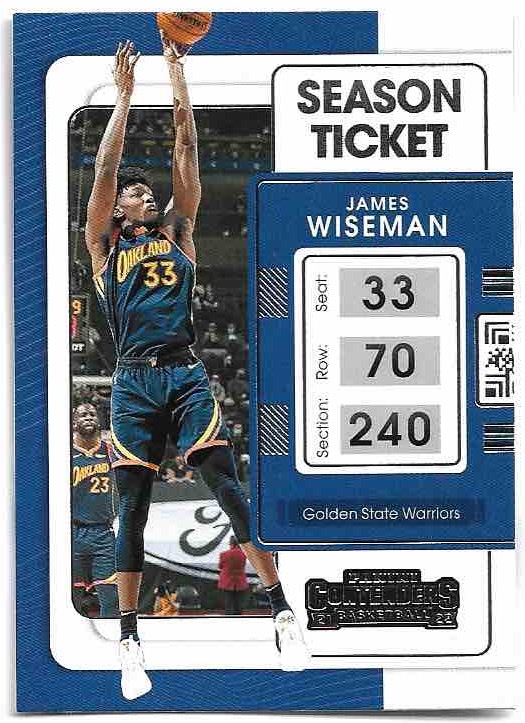 JAMES WISEMAN 21-22 Panini Contenders Basketball
