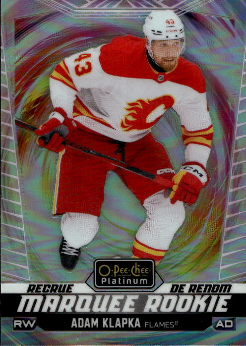 Rainbow Color Wheel Marquee Rookie ADAM KLAPKA 24-25 UD O-Pee-Chee OPC Platinum