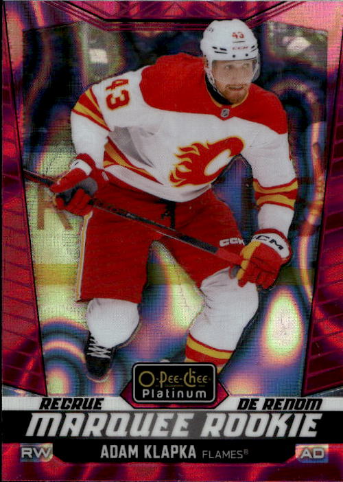Pink Magma Marquee Rookie ADAM KLAPKA 24-25 UD O-Pee-Chee OPC Platinum