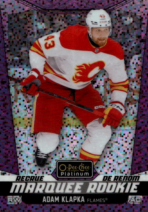 Violet Pixels Marquee Rookie ADAM KLAPKA 24-25 UD O-Pee-Chee OPC Platinum /299