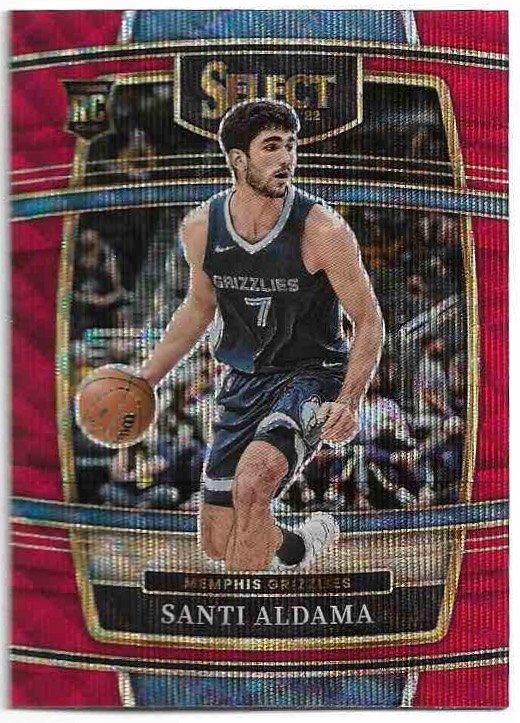 Rookie Red Wave Concourse SANTI ALDAMA 21-22 Panini Select Basketball