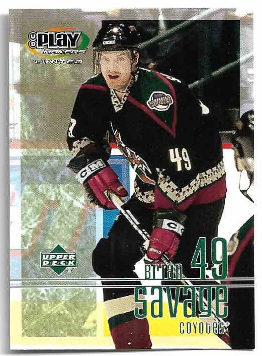 BRIAN SAVAGE 01-02 UD Play Makers Limited