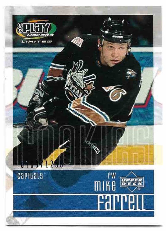 Rookie MIKE FARRELL 01-02 UD Play Makers Limited /1250