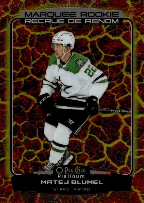 Rookie Hot Magma Marquee Rookie MATĚJ BLUMEL 22-23 UD O-Pee-Chee OPC Platinum /499