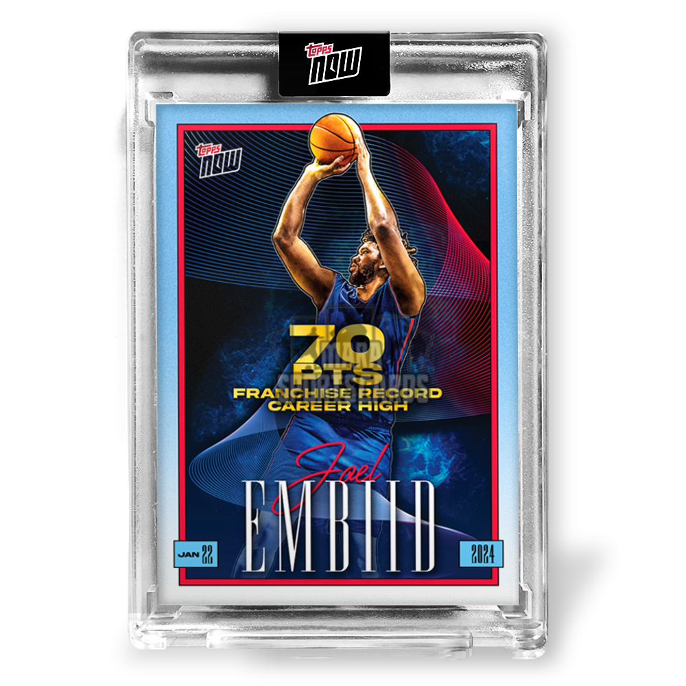 70 PTS Franchise Record/Career High JOEL EMBIID 2023 TOPPS NOW Basketball /8971