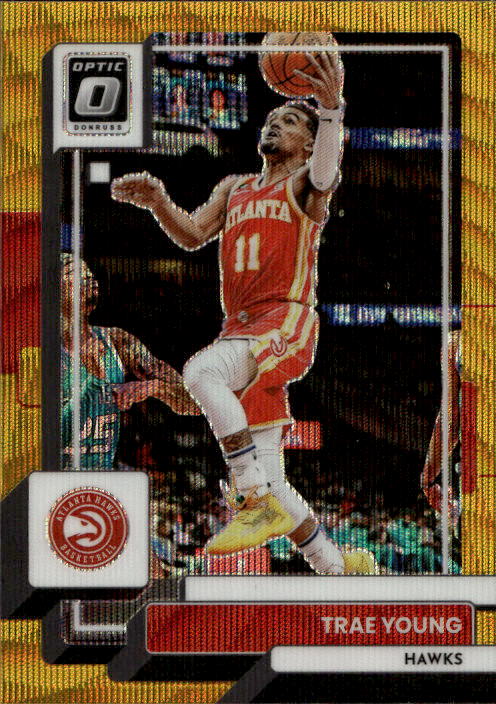 Gold Wave TRAE YOUNG 22-23 Panini Donruss Optic Basketball /10