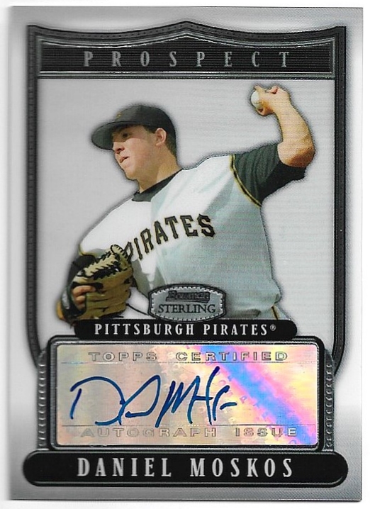 Auto Prospect DANIEL MOSKOS 2007 Bowman Sterling Baseball