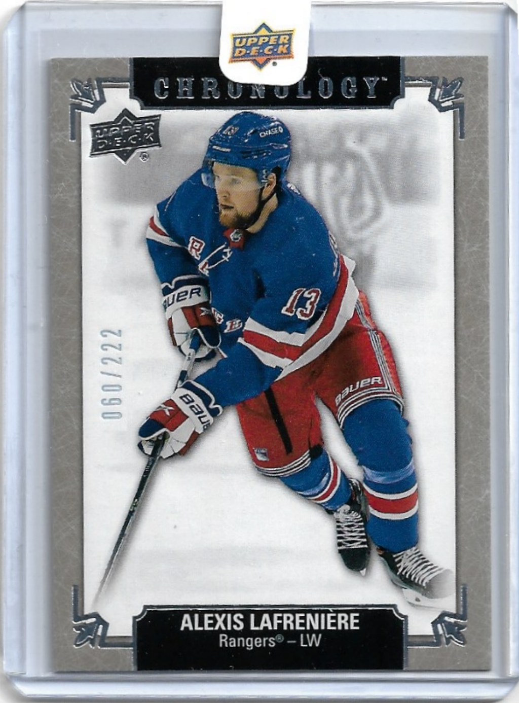 Rookie Redemption Franchise History  ALEXIS LAFRENIERE 19-20 UD Chronology /222